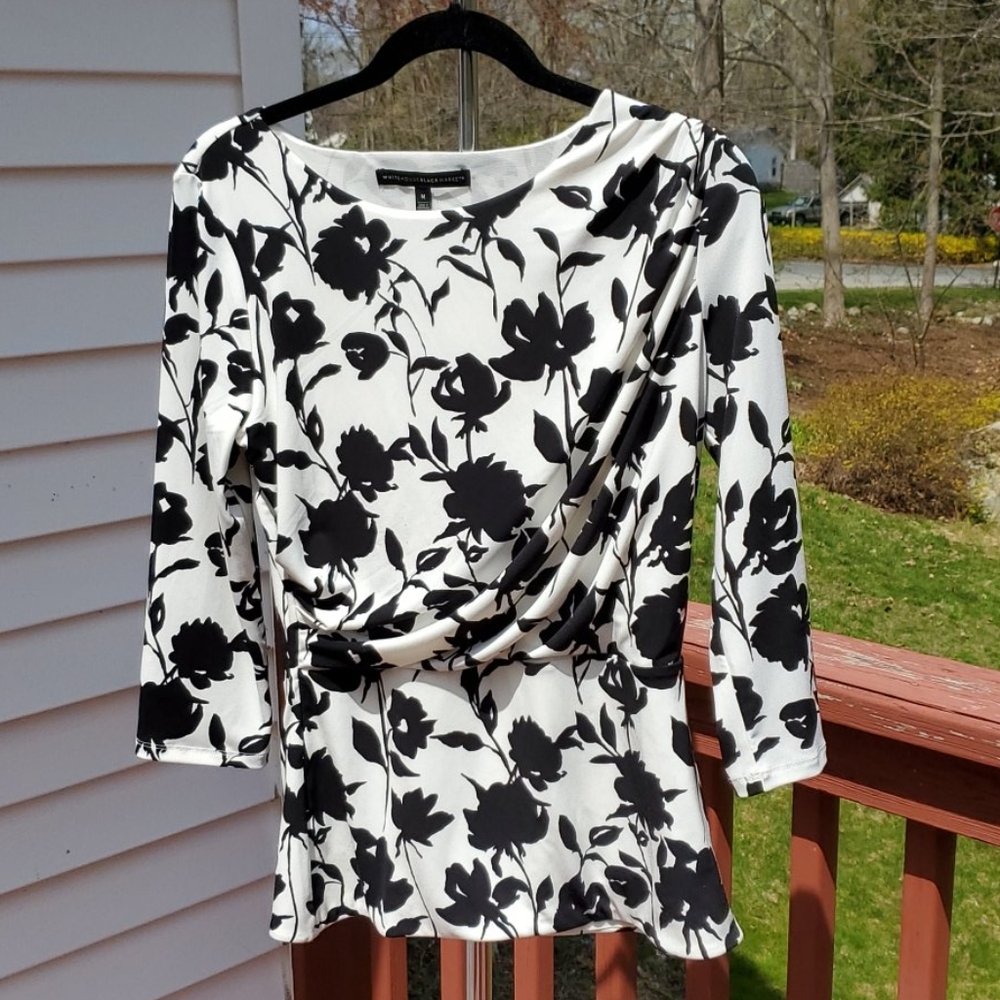 WHBM pleated top